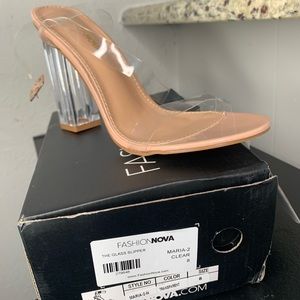 Fashionova transparent heel